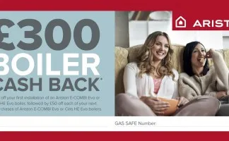 Ariston cashback chequebook cover