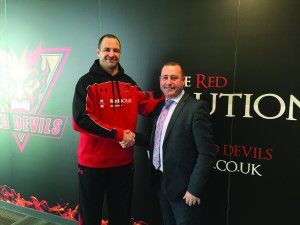 Adrian Morley (left) with Lee Kenny