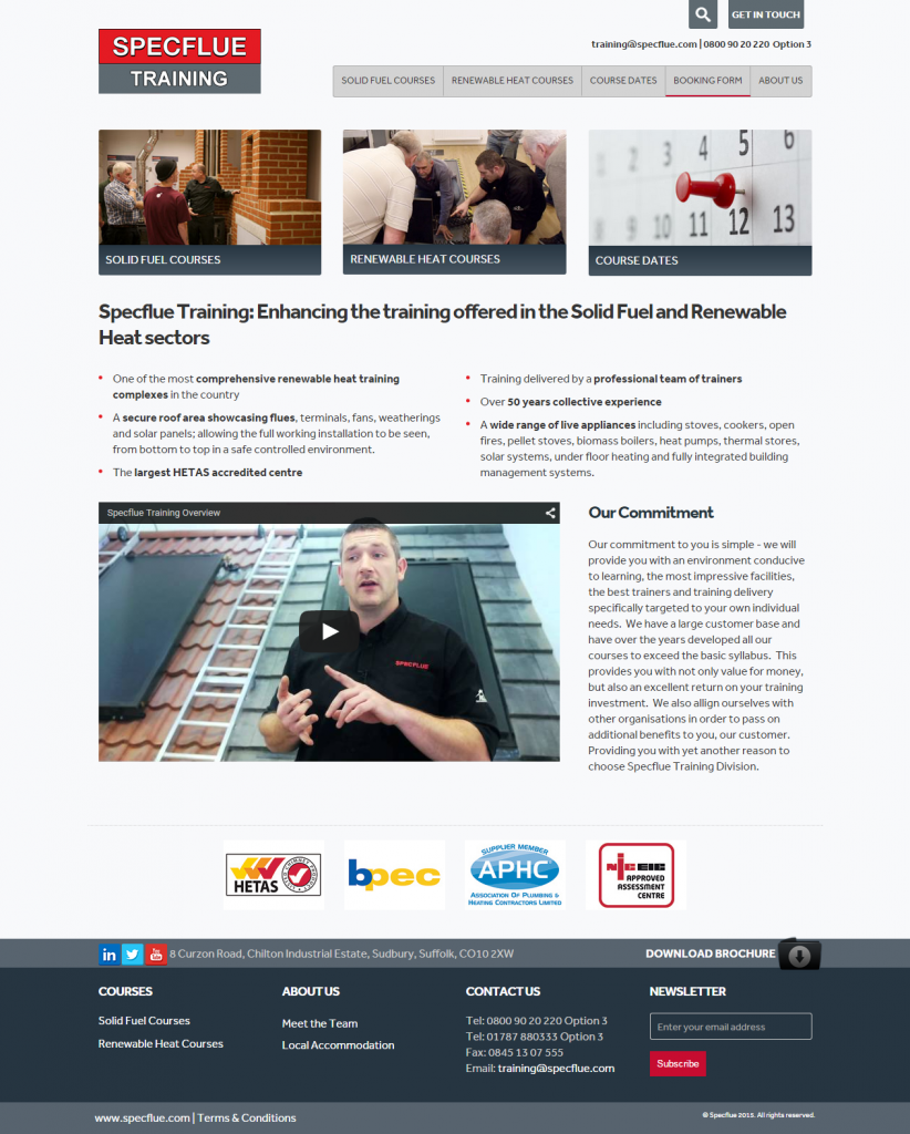 Specflue has launched a new training website