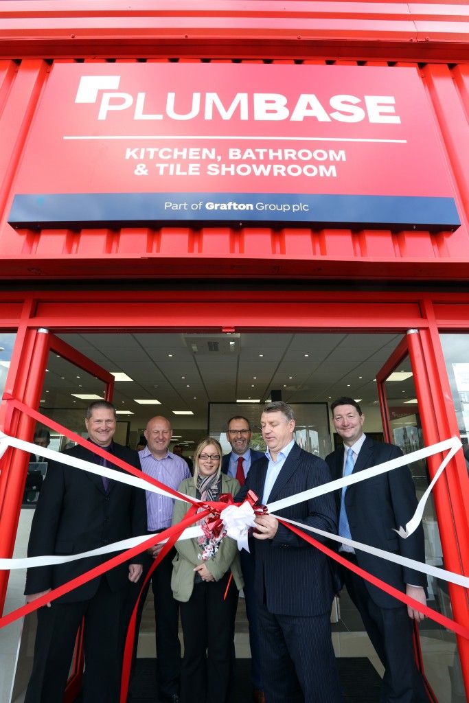 (L-R) Brian Lambert, branch manager; Rik Pepper, regional director; Crystal Harland; Steve Chuter, national showroom director; Marco Gabbiadini; Andy Arnold