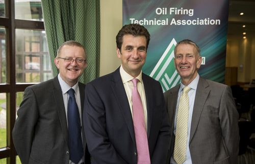 Left to right: Martyn, Nick and OFTEC director general, Jeremy Hawksley, at OFTEC’s 2015 AGM and annual conference.