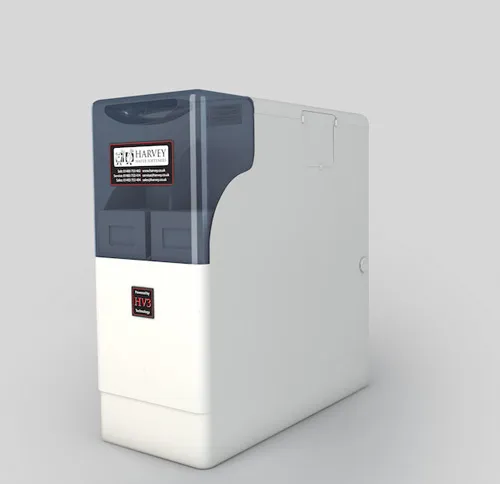 A water softener works by removing the ‘hard’ minerals from water using ion exchange to prevent damage to households. A water softener works by removing the ‘hard’ minerals from water using ion exchange to prevent damage to households.