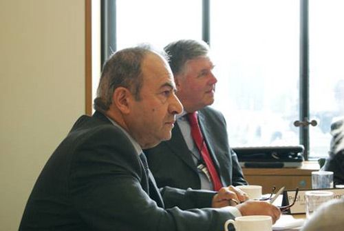 Professor Hazim Awbi (right) and Professor Peter Howarth (left)