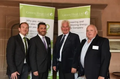 Peter Thom (third from left) at Green Heat’s anniversary