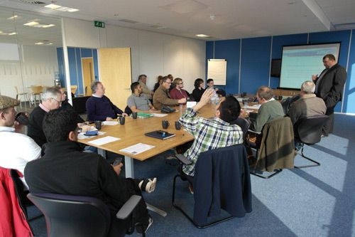 Graeme Dryden delivers training at APHC head office.