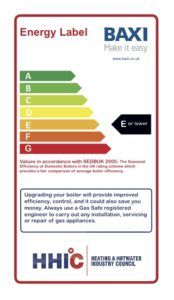 Baxi will work with heating engineers to help them adopt the new Retro Boiler labelling scheme