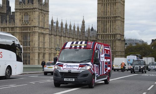 Worcester takes to the streets in a knitted van
