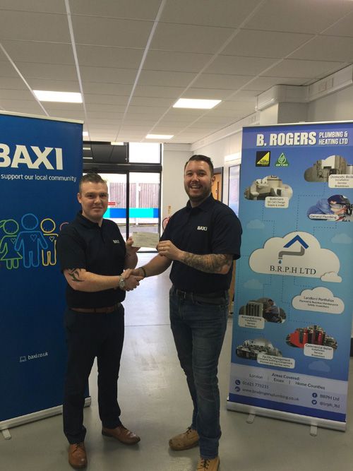 Bradley Rogers with area sales manager, Peter McBride