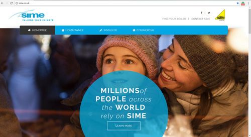 Sime launches a brand new look for its website