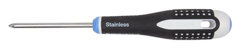 A Bahco stainless steel screwdriver suitable for use with Phillips or Pozidriv screws