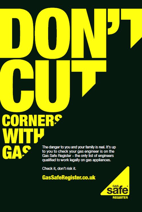 The campaign poster from Gas Safe Register