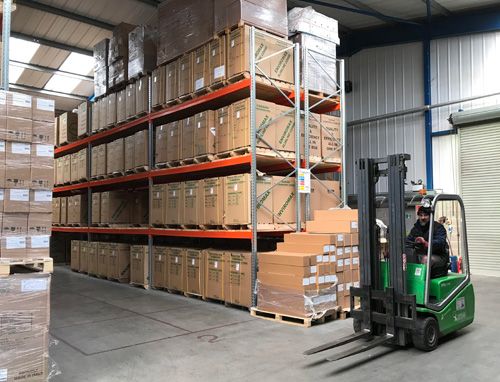 The warehouse, which now houses Furebird’s extended product portfolio.