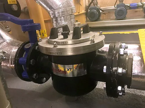 The installed BoilerMag XT The installed BoilerMag XT