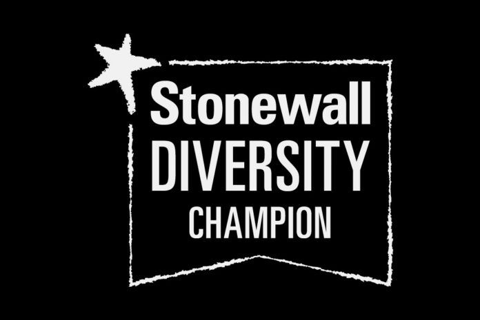 The Stonewall Diversity Champion logo