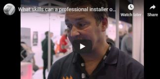 What skills can a professional installer offer?