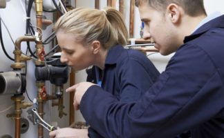 Plumbing apprentices