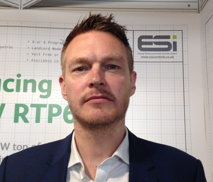 Tristan James, the new managing director, ESi Controls