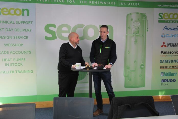 SECON renewables Darren Myers (on left) Nigel Jefferson ESBE Secon
