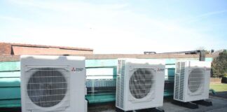 Mitsubishi Electric heat pumps installed in historic community sports club Mitsubishi Electric