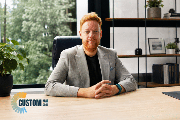 Lincoln Smith, Managing Director of Custom Heat & Cool, pictured following the company's rebrand from Custom Heat. Custom Heat
